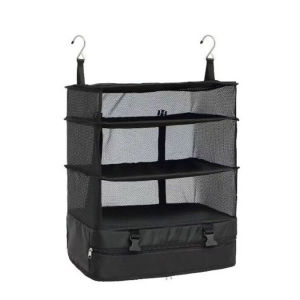 Portable Luggage System Travel Shelves 3 Layer Storage Bag Organizer Suitcase Luggage Bag Polyester Suitcase Holder