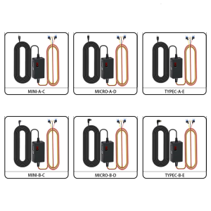 High Efficiency Digital Display Voltage Reduction Cable Cord Wire for Car Motorcycles Vehicle Electronics with 3A Output