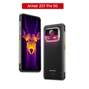 Ulefone Armor 25T Pro 5G สมาร์ทโฟนสุดแกร่ง6GB + 256GB ภาพความร้อน6.78นิ้วแอนดรอยด์14โทรศัพท์มือถือ6500MAh 33W ชาร์จเร็ว NFC
