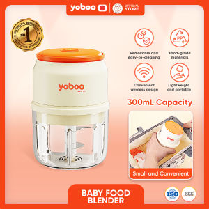 Yoboo Baby Food Blender 300ML | Wireless and Portable | High Speed Motor | Easy to Clean