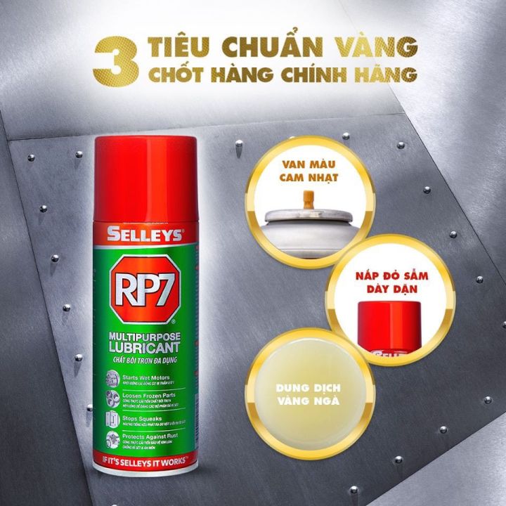 Bình xịt tẩy rỉ sét và bôi trơn kim loại RP7 chính hãng 150g 300g 350g ...