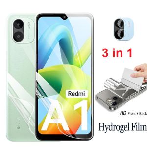 Pelindung Layar Xiaomi Redmi A1 / Redmi A2 paket 3 in 1 bahan hydrogel