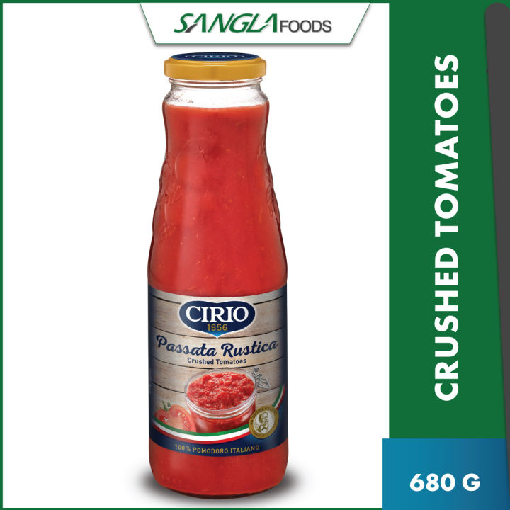 Cirio Passata Rustica Crushed Tomatoes (680g) Halal Certified Lazada