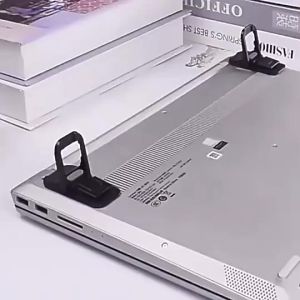 2PCS Mini Foldable Laptop Stand Computer Keyboard Holder Self-Adhesive Invisible Keyboard Riser