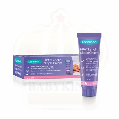 Original Lansinoh HPA Lanolin Nipple Cream for Sore & Cracked Nipples Organic Nipple Balm (10ml/40ml/60ml)