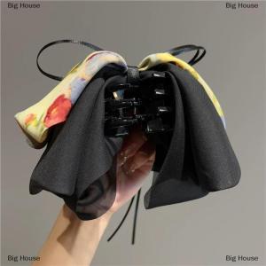 [COD] Big House ปิ่นปักผมรูปโบว์ขนาดใหญ่สำหรับผู้หญิงที่สง่างามปิ่นปักผมติดโบว์ขนาดใหญ่หลายชั้นเครื่องประดับผม