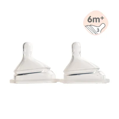 Hegen Milk Bottle Teat 2-pack (5 Flow Rates)