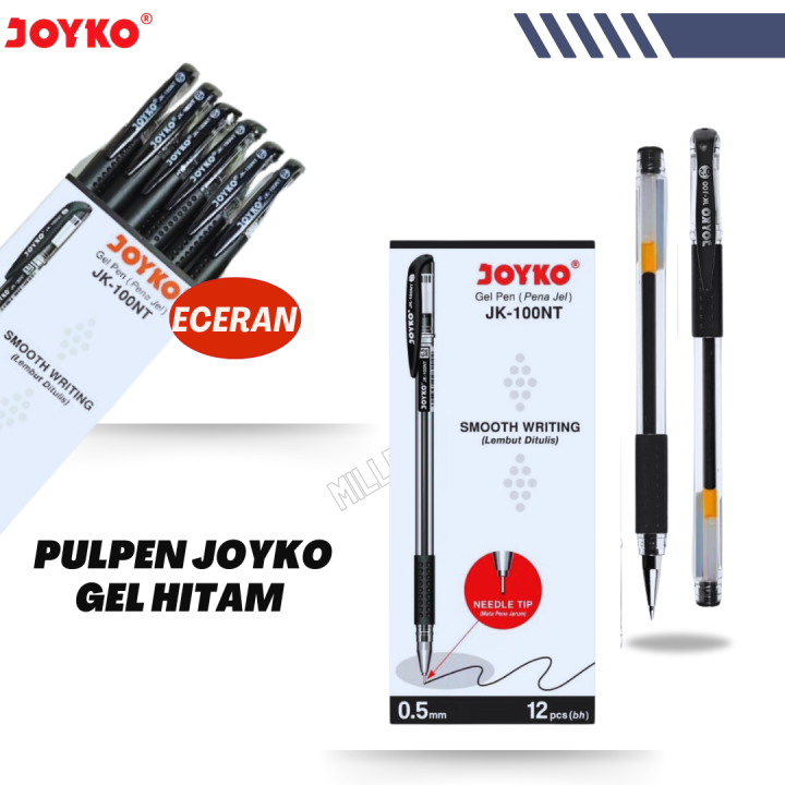 Ballpoint Pen Pulpen Joyko JK-100 / Pulpen Joyko / Pulpen Tinta Gel Joyko / Pulpen Joyko Mata Jarum 0.5mm / Tahan Air / Millenium Store