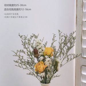 Natural dried flower bouquet | Sunflower × Eucalyptus × Cotton Classic retro natural style home classic natural dried flower bouquet combination indoor table decoration