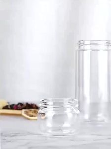 Nhdap 3-In-1 Tea Tumbler with Infuser Portable Leak-Proof Glass Tea Infuser Bottle for Loose Leaf Tea Double Wall Glass Water Cup Teapot with Stainless Steel Filter for Office Travel (Black 280ml)