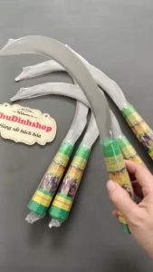 Liềm Thép Không Rỉ Tứ Quý 7 Liềm Cắt Cỏ Răng Cưa Sắc Bén