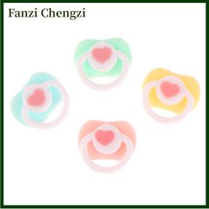 Fanzi 5Pcs Lovely Mini Doll Pacifier Play House Supplies Dummy Nipples For OB11 BJD Doll Baby Dolls Kids Toy Baby Pacifier Accessories