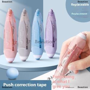 [COD] Beaution เทปลบคำผิดแบบกดเทปลบคำผิดแบบเปลี่ยนได้เทปลบคำผิดสีขาวเปลี่ยนได้ง่ายเครื่องเขียน