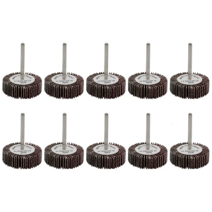 5Pieces Industrial Grade 80 Grit Sanding Flap Wheel Grinding Discs 32mm Shank Power Tool Surfaces Finishing Polishing