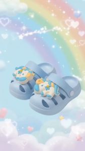 20-29 Sandal Budak Unicorn Clogs Lembut Shoes Kids Toddler Anti-Slip Ringan Comel Soft Kasut Boy Girl Lelaki Perempuan