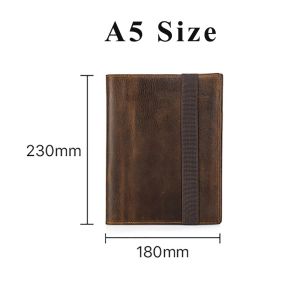 Da thật Đa Chức Năng Cuốn Sách Tay Áo Cho A5 B5 Với kẹp giữ bút Vỏ máy tính xách tay Du Lịch Kinh Doanh Máy Tính Xách Tay Bảo Vệ đồ dùng học tập văn phòng