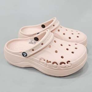Giày sục crocs chuẩn xịn chống hôi chân nhựa tế bào êm mềm siêu bền đi mưa lội nước đi biển Crocs Baya platfrom đế cao 5cm màu hồng
