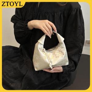 ZTOYL  Mới Trung Quốc Phong Cách Mỹ Thêu Phụ Nữ Túi Xách 2025 Mùa Hè Thời Trang Vai Túi Crossbody Hàng Ngày Đảng Tote Túi Xách Cho Phụ Nữ