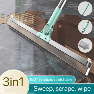 BAYYU Floor Mop 50cm Cleaning 180 Degree Rotatable Magic Silicone Broom Floor Squeegee Floor Wiper Scraper