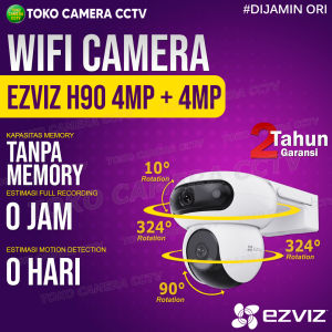 EZVIZ H90 DUAL 4MP 2K KAMERA CCTV WIFI CAMERA PTZ AUDIO DUAL LENS FULL COLOR