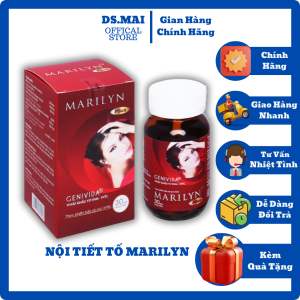 Viên Uống Bổ Sung Nội Tiết Tố Marilyn Giúp Giảm Khô Hạn Bốc Hỏa Sạm Nám Lọ 30 Viên