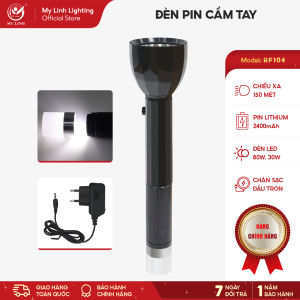 Đèn pin cầm tay Mỹ Linh Pin lithiumchip LED SMD đèn pin siêu sáng RF-104 Mỹ Linh