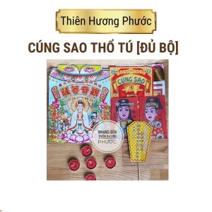 Trọn bộ Cúng sao Thổ Tú gồm vàng mã đèn cầy bài vị