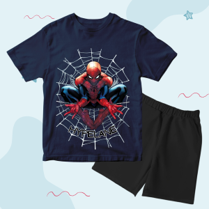Baju Setelan Kaos Anak Karakter Superhero Spiderman Anak Laki Laki Keren Usia 1 - 10 Tahun - DTF