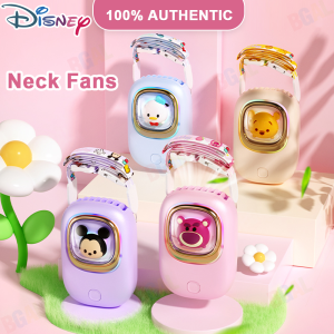 100% Authentic Disney Mini & Handheld Fans Neck Fans Lotso Three Gears Adjustable Strong Wind Speed Portable and Lightweight USB Rechargeable Birthday Gift Donald Winnie Mickey DY-963