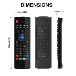 Air Mouse Wireless Mini Keyboard Remote Control MX3 2.4GHz IR Learning Remote Control For PC TV Box