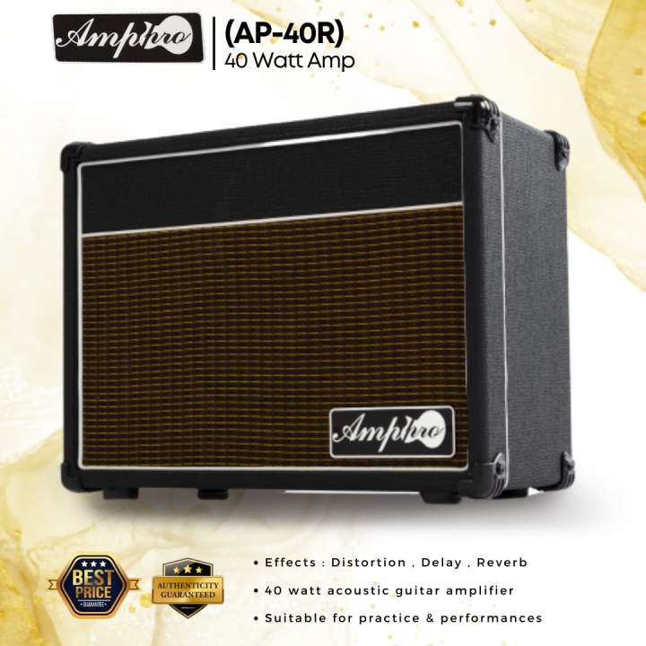 AMPRO 40watt Acoustic Amplifier Active Speaker with Bluetooth (AP-40 ...