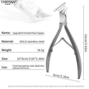 Kềm cắt móng tay móng tay rãnh móng mọc ngược hawkbill Clipper barbs da chết kéo Làm móng chân làm móng công cụ