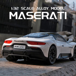 RUM 1:32 Scale Maserati MC20 Alloy Car Model Light & Sound effect diecast car Toys for Boys baby toys birthday gift kids toys car Boys toys collection