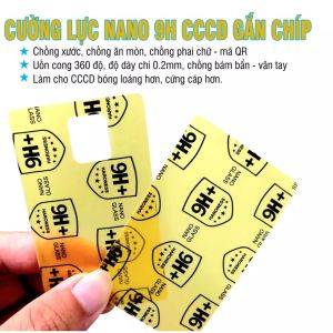 Miếng dán Nano bảo vệ Căn Cước Công Dân - CCCD khỏi trầy xước tăng độ cứng cho thẻ không để lại keo