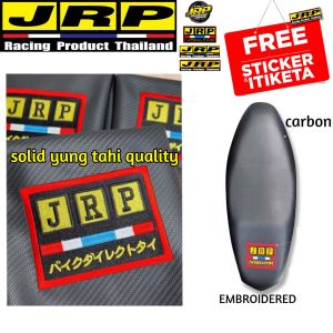YAMAHA XSR ORIGINAL THAILAND JRP SEAT COVER DRY CARBON Embroided Logo Leatherette Rubberized