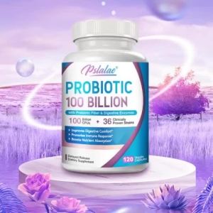 Fast delivery[120 capsules]Premium Probiotics for Men & Women - 100 Billion CFUs Prebiotic Fiber & Enzymes for Optimal Gut & Immune Function