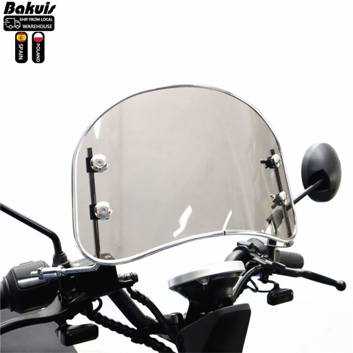 New Universal Motorcycle Windshield Windsn Deflector Electric