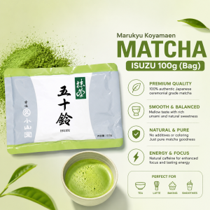 Marukyu Koyamaen Matcha 100g Bag Premium Uji Japanese Green Tea Powder Authentic Matcha for Daily Tea & Latte