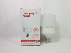 Bóng đèn bulb LED trụ Điện Quang 20w 30w 40w đuôi E27 ánh sáng trắng nhựa kín nước