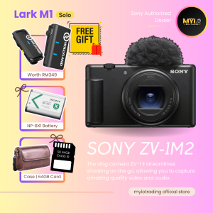 Sony ZV-1 II  Mark 2 MK 2 & ZV-1 Mark II | Vlog camera for Content Creators and Vloggers | Sony Malaysia Warranty