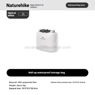 Naturehike Roll Up Dry Storage Bag Portable Ultralight Multipurpose Roll Top Ocean Pack Waterproof Moisture-Proof Tear Resistant Durable Vacuum Exhaust Compression Expansion
