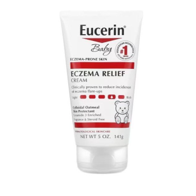 Eucerin, Baby, Eczema Relief Cream, 5 oz (141 g)/ 8 oz (226 g)