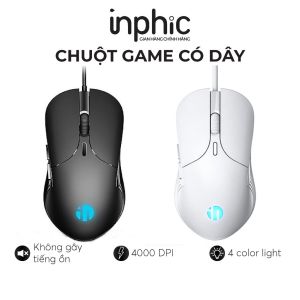 Chuột máy tính (PC/Laptop) / chơi game dây USB có đèn LED 7 màu INPHIC PB1P / PW1 K123 Type MP1 Gaming mouse