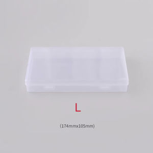🔥chageey👍 Transparent Pencil Box Transparent Pocket Sticker Notes Mini  Storage Box Simple Plastic Stationery Case School Supplies