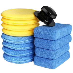 13pcs Car Polishing Waxing Sponge Microfiber Polish Scratch-Free Car Detailing Care Tool Kit For Auto Interior/Exterior