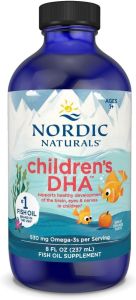 Nordic Naturals Children’s DHA Strawberry - 8 oz for Kids - 530 mg-3 with EPA & DHA - Brain Development & Function - Non-GMO - 96 Servings