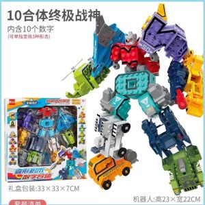 JTAN No.991-5 10in1 armor number robot building blocks