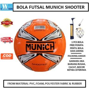 BOLA FUTSAL MUNICH SHOOTER SIZE 4 POLYESTER FABRIC
