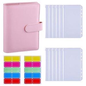 A6 Binder Custom 12Pcs Zipper Binder Dan 20Pcs Label Planner Notebook