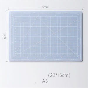 Junesix Translucent Self-Healing Cutting Mat 3mm Thickness Non-slip PVC Cutting Mat Board School Student Stationery Supplies